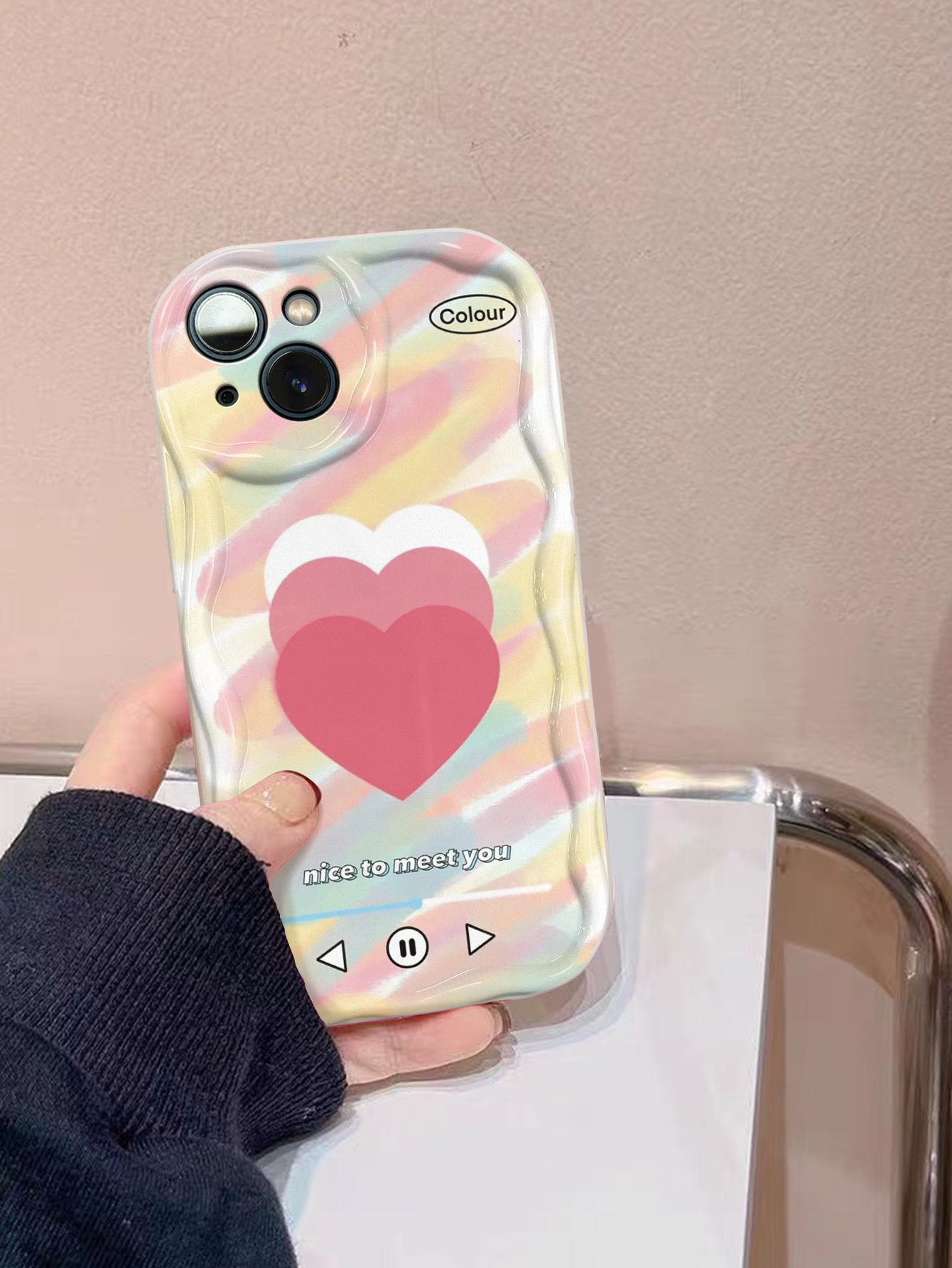 Cute Funny Artistic Heart Shape Plastic   Phone Cases display picture 4