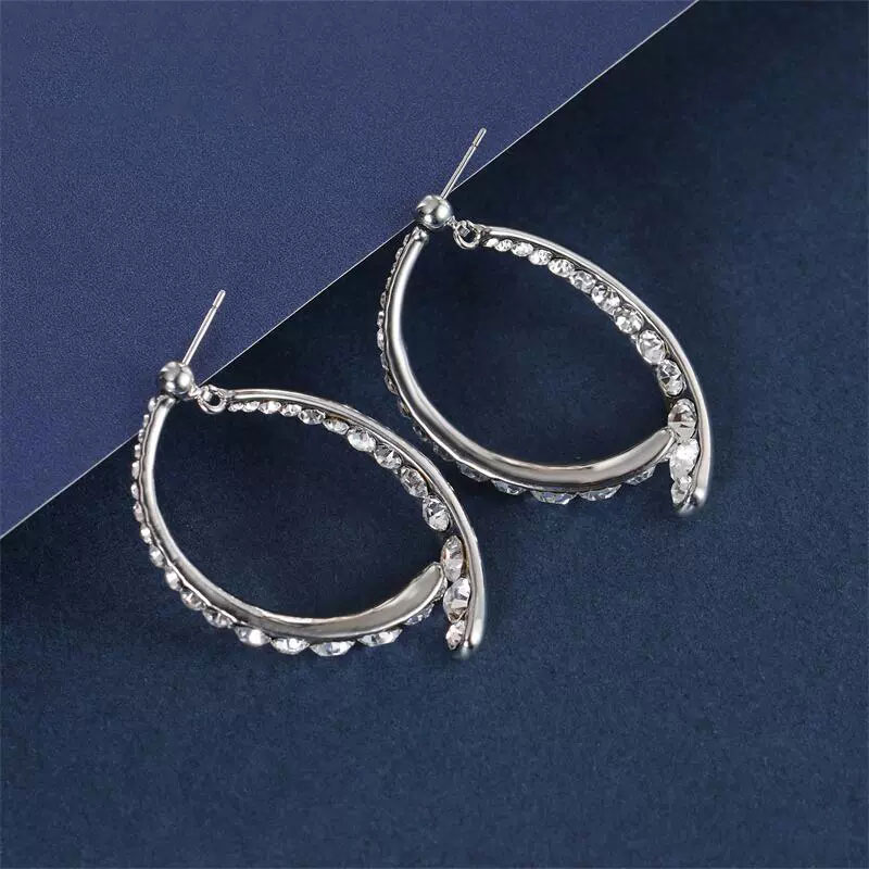 1 Pair Elegant Luxurious Square Water Droplets Inlay Copper Alloy Zircon Drop Earrings Ear Studs display picture 7