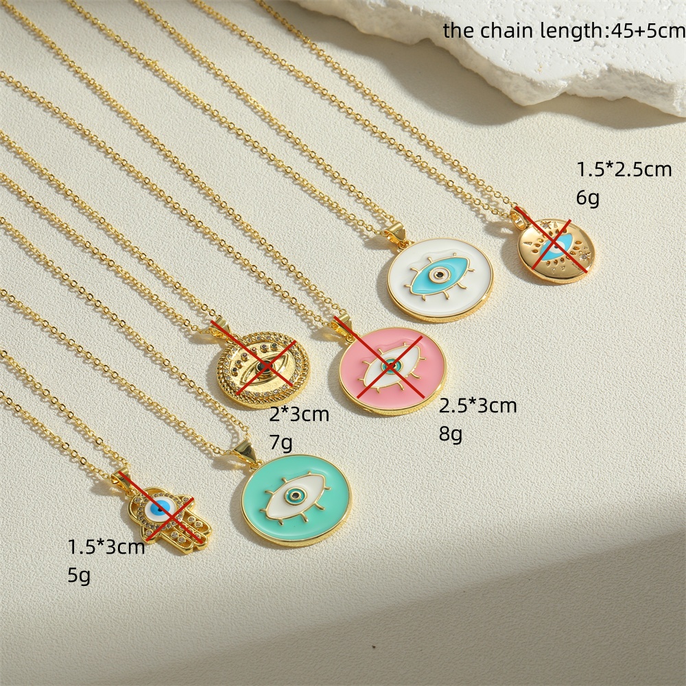 Vintage Style Simple Style Round Copper Plating 14k Gold Plated Pendant Necklace display picture 7