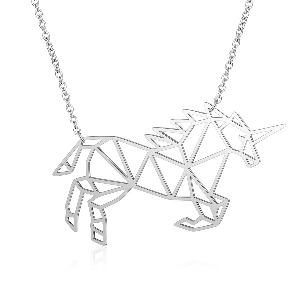 Vintage Style Horse Stainless Steel Polishing Plating 18k Gold Plated Pendant Necklace display picture 5