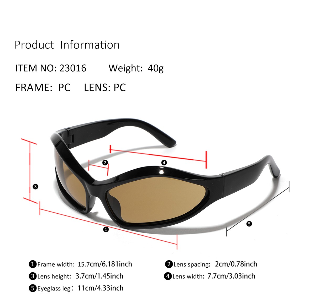 Y2k Retro Punk Solid Color Pc Special-shaped Mirror Full Frame Men's Sunglasses display picture 10