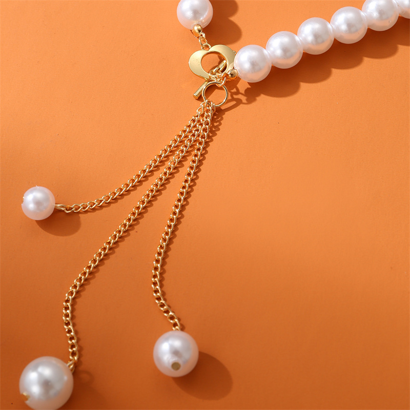 Elegant Sweet Round Heart Shape Artificial Pearl Toggle Beaded Women's Pendant Necklace display picture 4