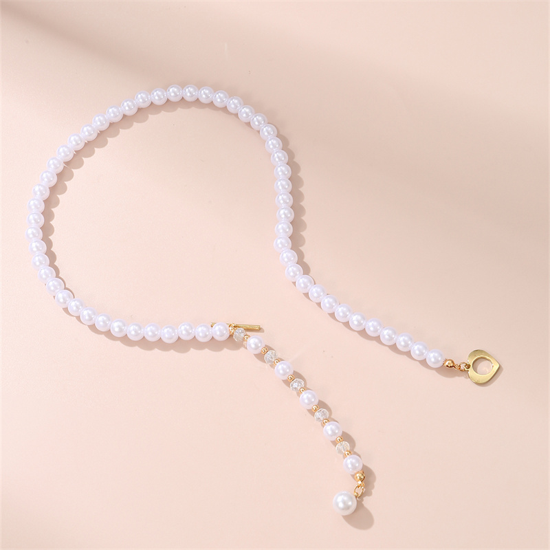 Elegant Sweet Round Heart Shape Artificial Pearl Toggle Beaded Women's Pendant Necklace display picture 8