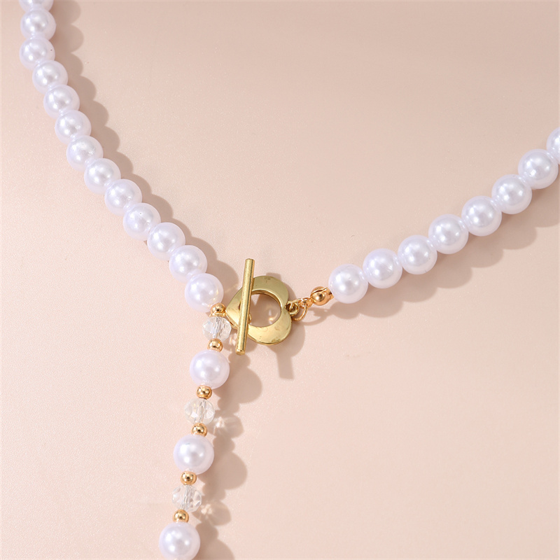 Elegant Sweet Round Heart Shape Artificial Pearl Toggle Beaded Women's Pendant Necklace display picture 11