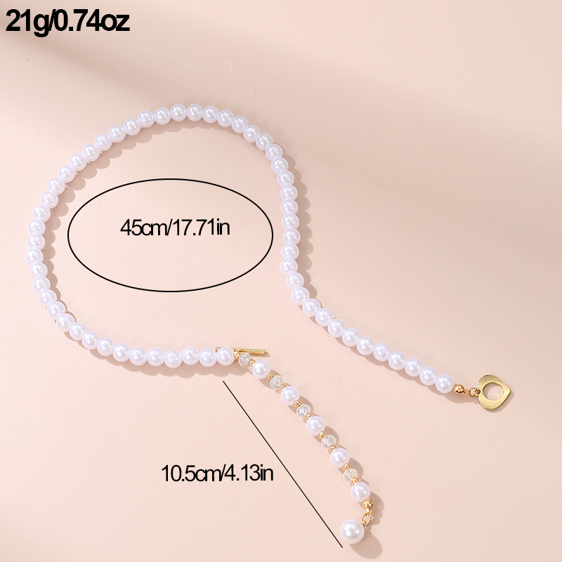 Elegant Sweet Round Heart Shape Artificial Pearl Toggle Beaded Women's Pendant Necklace display picture 12