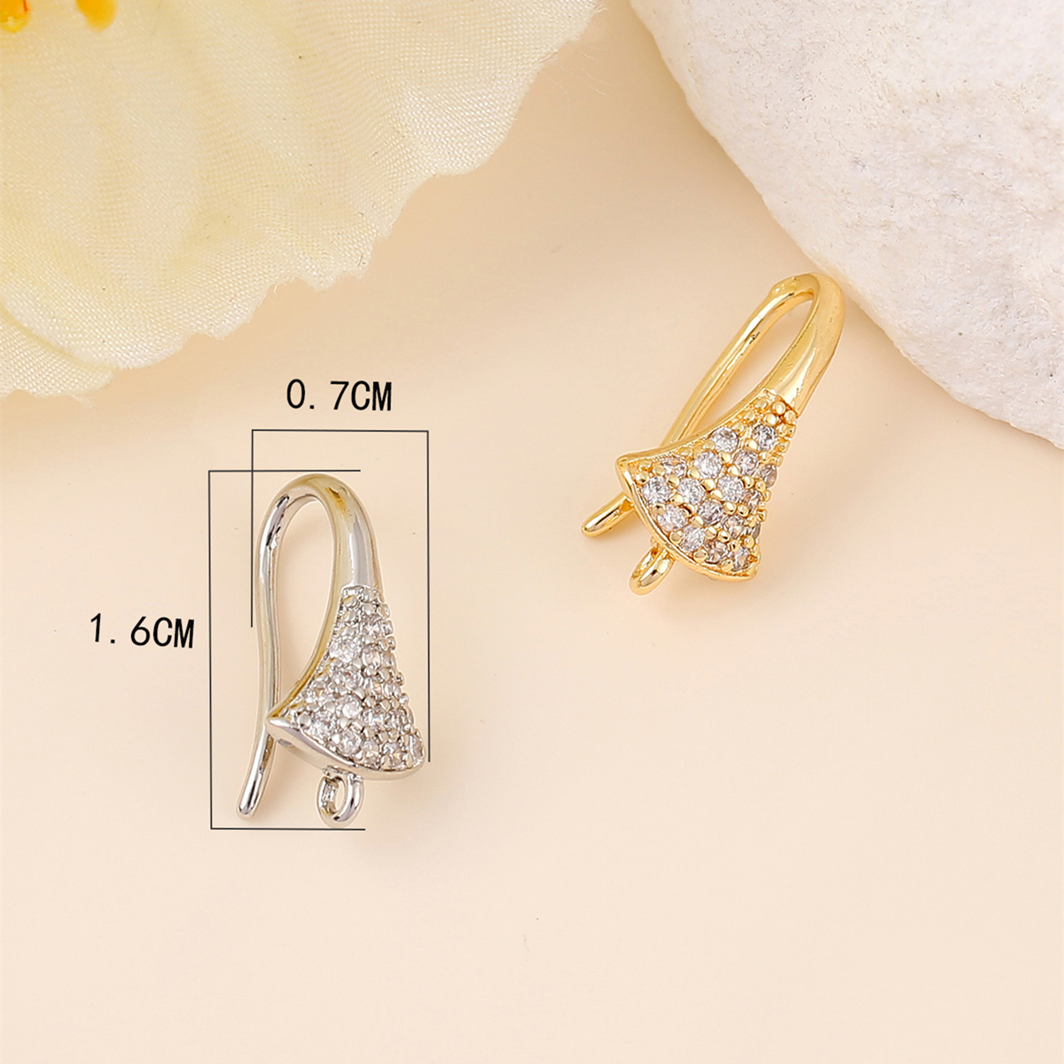 1 Pair Copper Zircon Geometric Simple Style Classic Style display picture 2