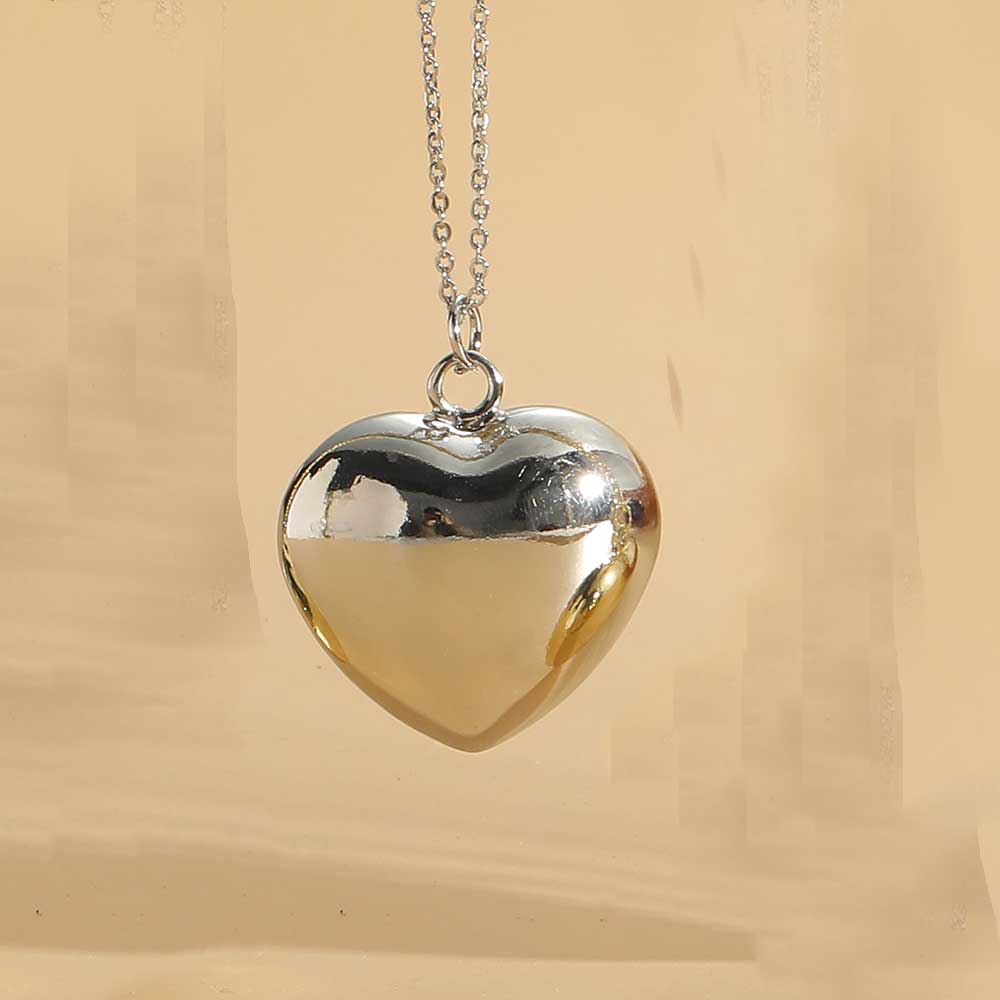 Vintage Style Simple Style Heart Shape Copper 14k Gold Plated Pendant Necklace display picture 1