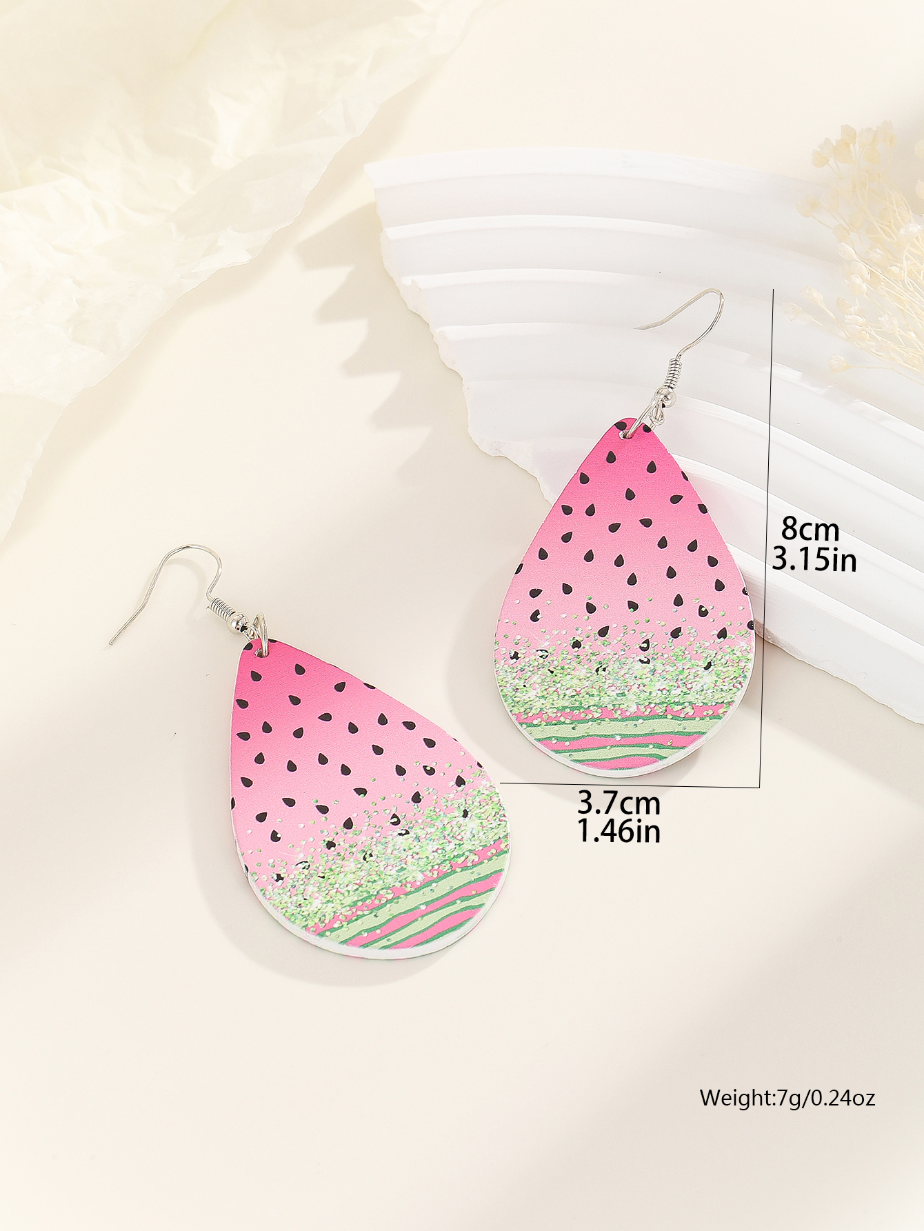 1 Pair Cute Simple Style Water Droplets Strawberry Alloy Drop Earrings display picture 5