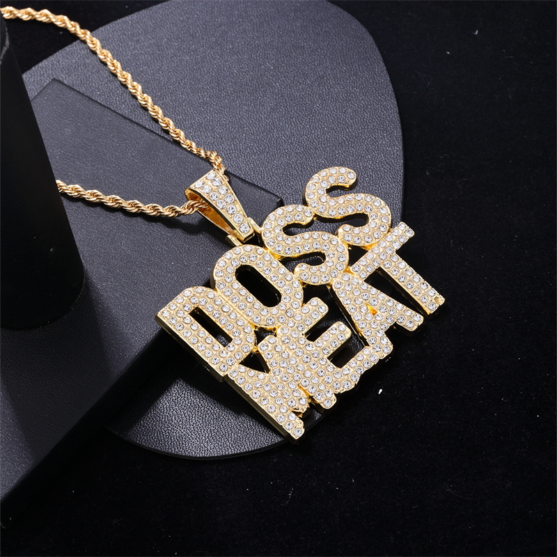1 Piece 304 Stainless Steel Zinc Alloy Rhinestone Letter display picture 6