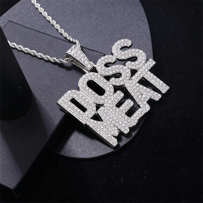 1 Piece 304 Stainless Steel Zinc Alloy Rhinestone Letter display picture 4