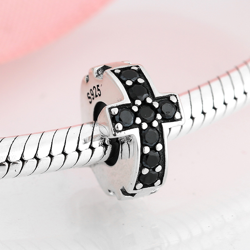Original Design Simple Style Cross Devil's Eye Bow Knot Sterling Silver Inlay Zircon Jewelry Accessories display picture 18