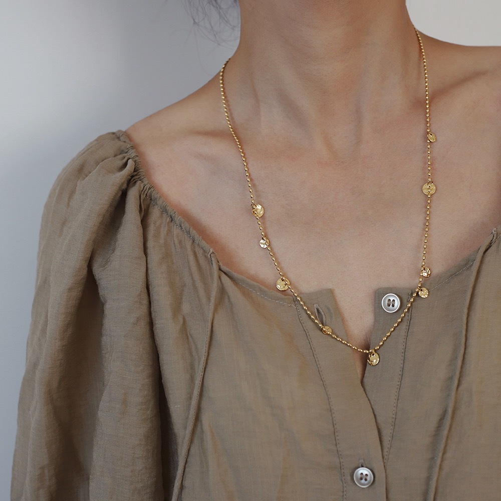 Style Ig Rond Acier Inoxydable Collier display picture 6