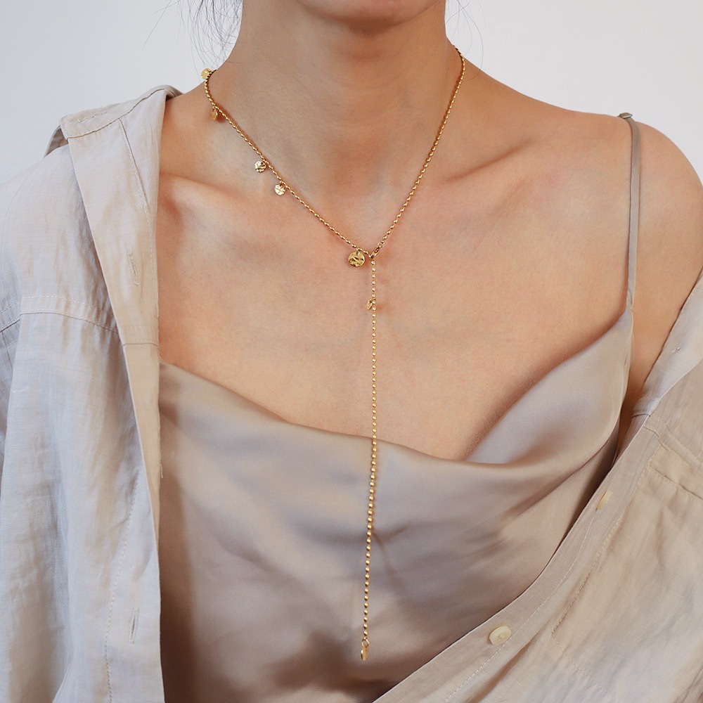 Style Ig Rond Acier Inoxydable Collier display picture 4