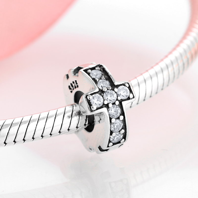 Original Design Simple Style Cross Devil's Eye Bow Knot Sterling Silver Inlay Zircon Jewelry Accessories display picture 15