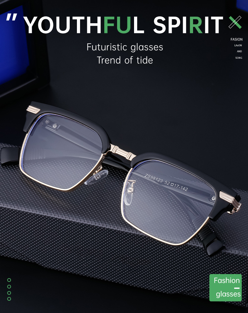 Retro Solid Color Tac Square Full Frame Men's Sunglasses display picture 3