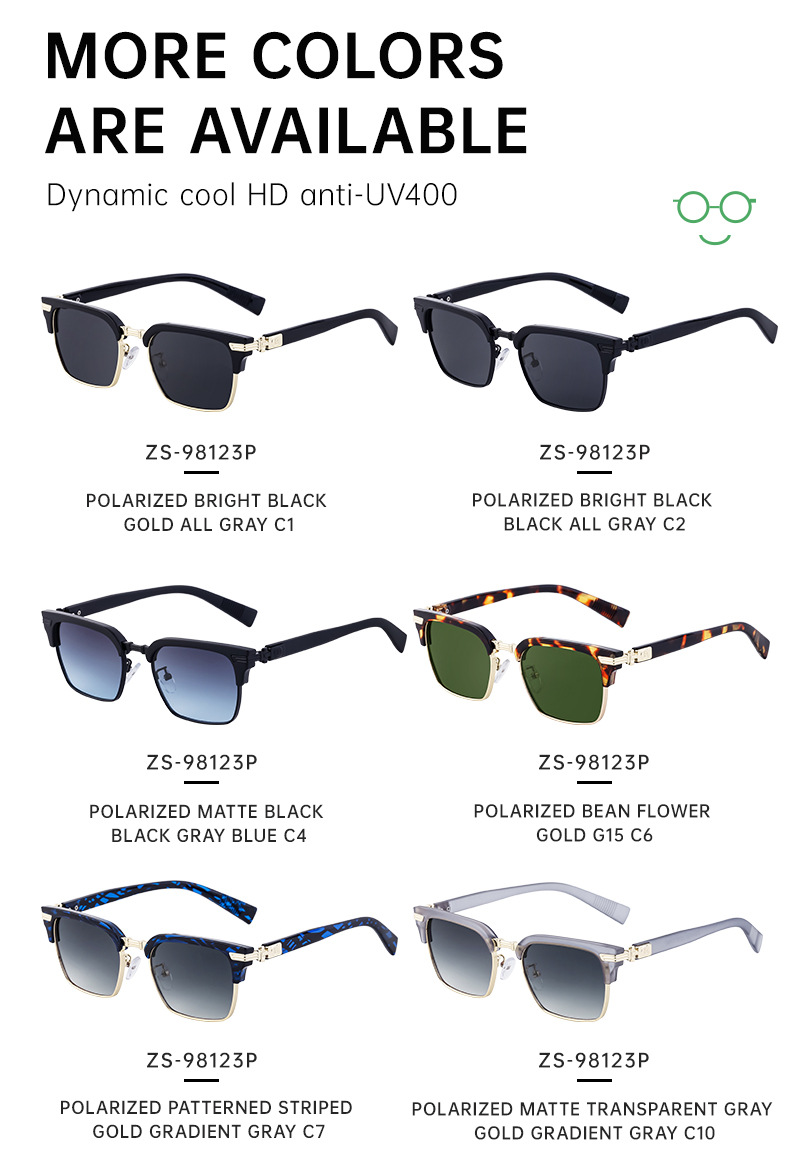 Retro Solid Color Tac Square Full Frame Men's Sunglasses display picture 16