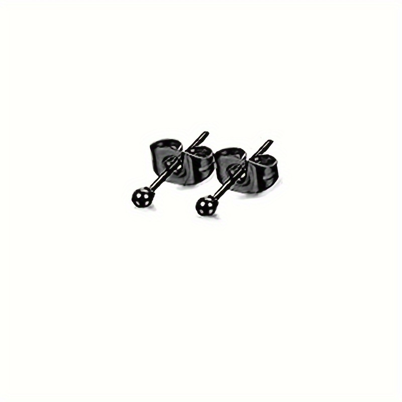 10 Pairs Simple Style Geometric Plating Inlay Stainless Steel Artificial Crystal Ear Studs display picture 1