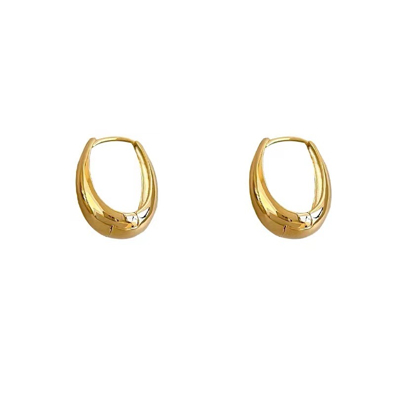 Wholesale Jewelry French Style Classic Style Oval Alloy Earrings display picture 5
