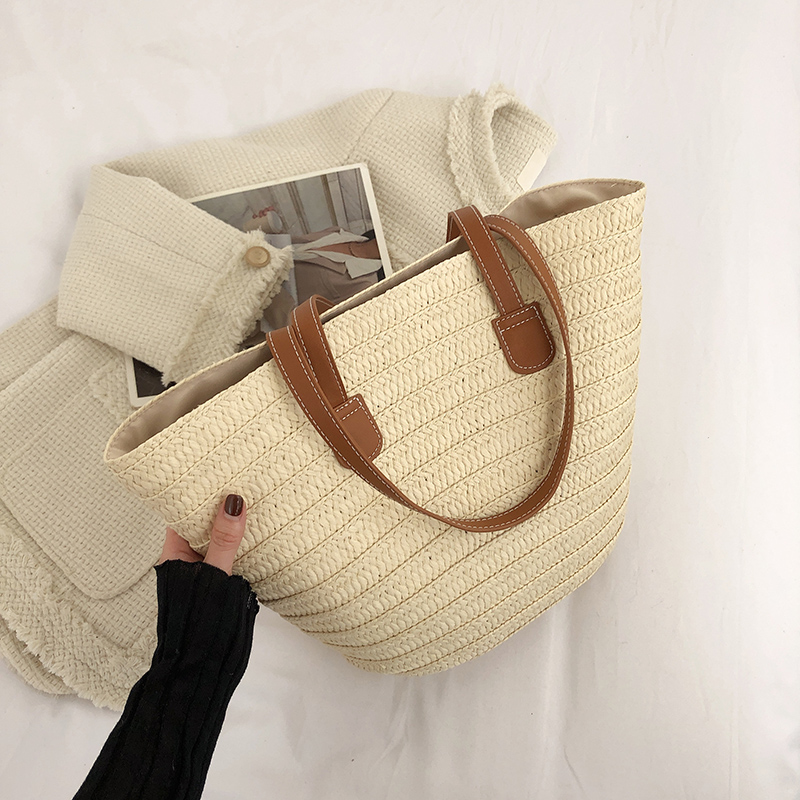 Women's Braid Solid Color Vintage Style Vacation Weave Square Zipper Shoulder Bag display picture 3