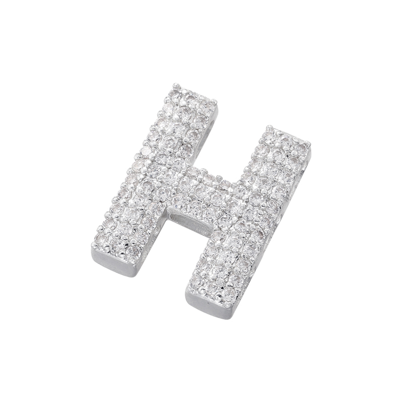 Hip Hop Style Classique Lettre Le Cuivre Placage Incruster Zircon Plaqué Or 18k Date D'anniversaire Femmes Charmes display picture 13