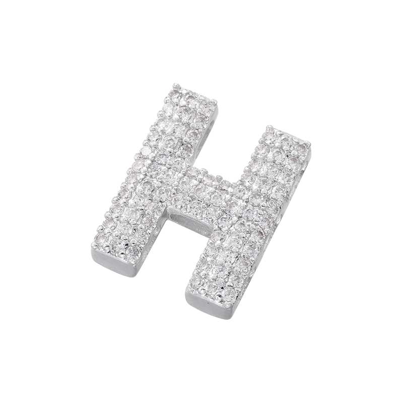 Hip-hop Classic Style Letter Copper Plating Inlay Zircon 18k Gold Plated Birthday Women's Charms display picture 13