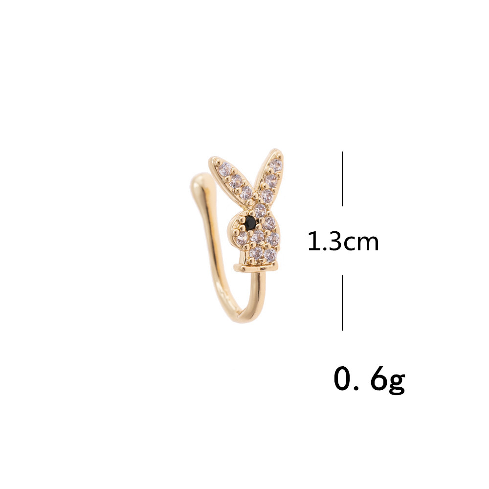 1 Piece Simple Style Geometric Plating Inlay Copper Artificial Gemstones Ear Cuffs display picture 9