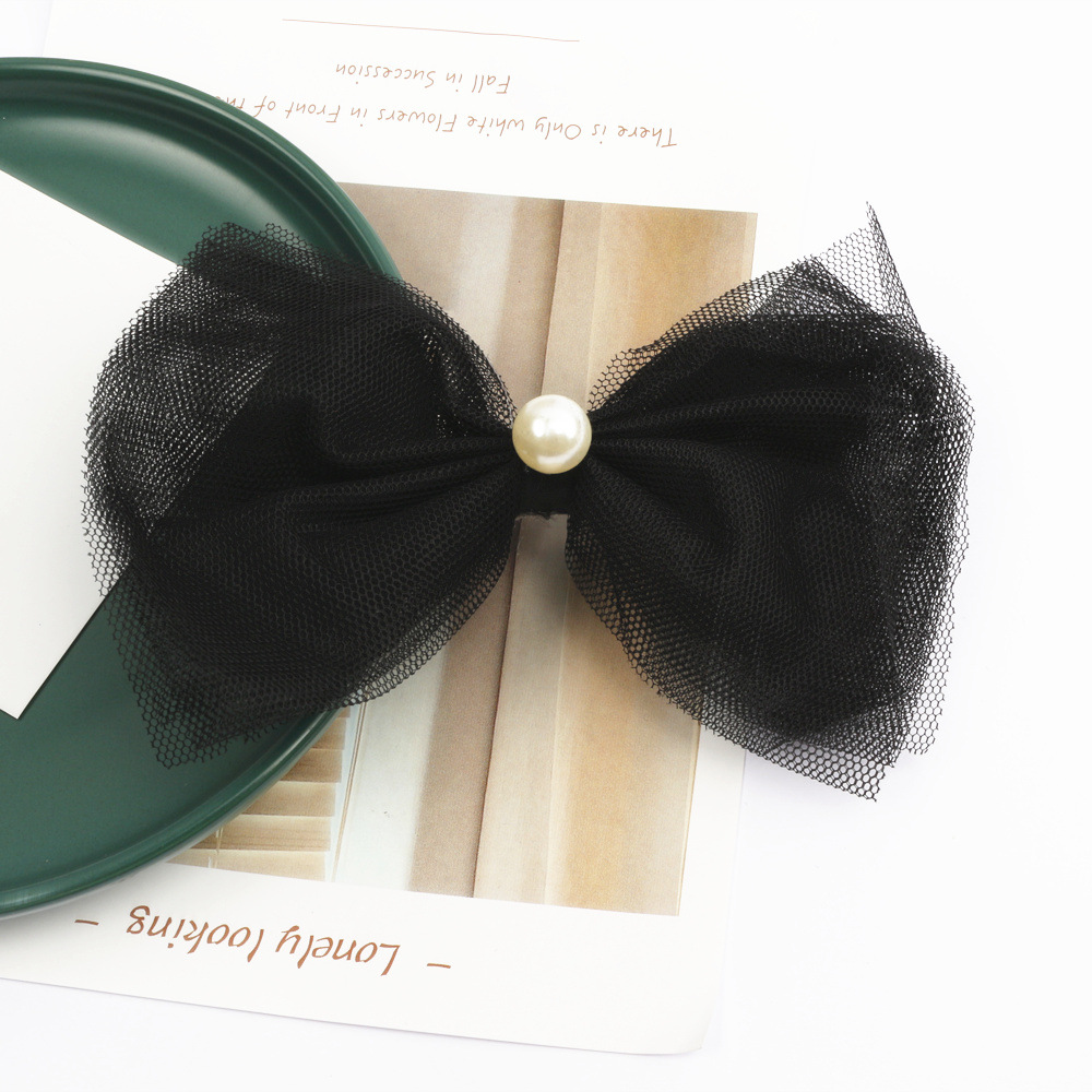 Women's Lady Bow Knot Gauze Hair Clip display picture 4