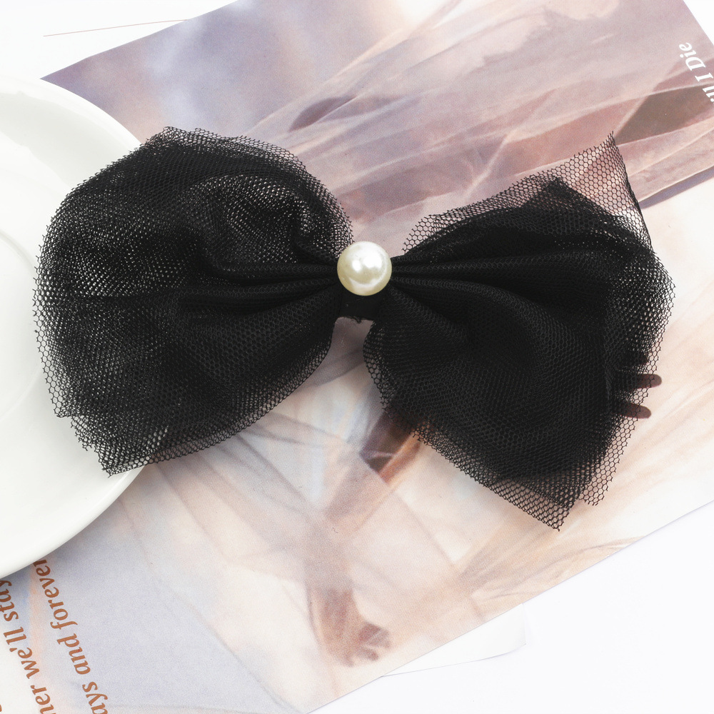 Women's Lady Bow Knot Gauze Hair Clip display picture 5