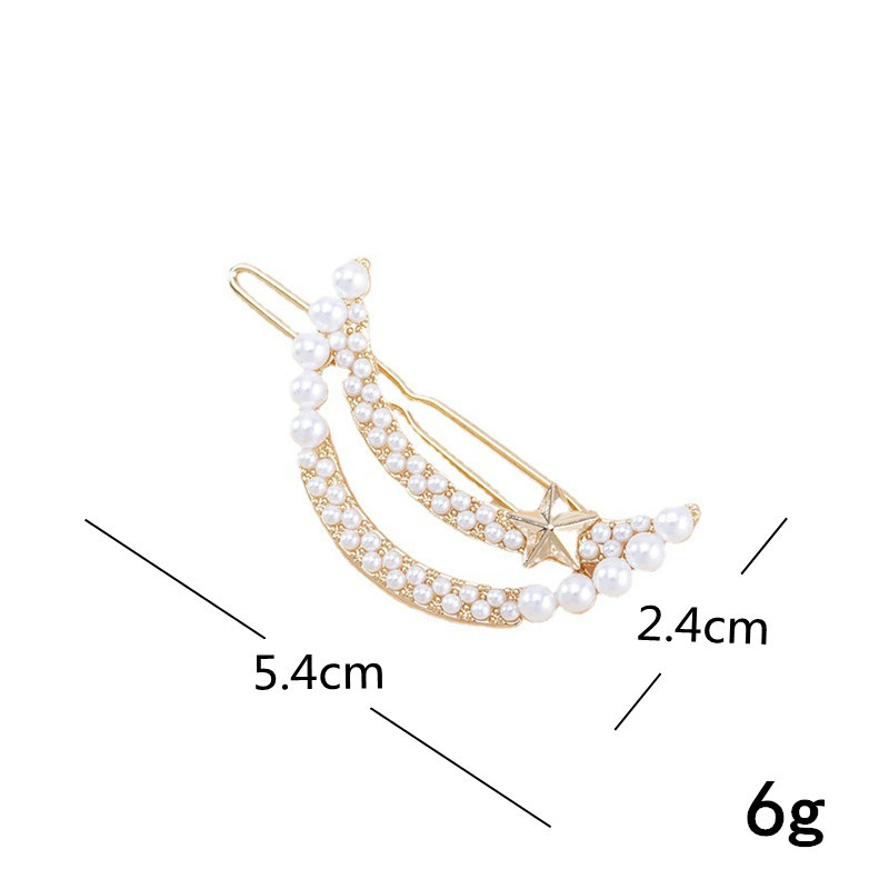 Women's Lady Moon Metal Plating Hair Clip display picture 3