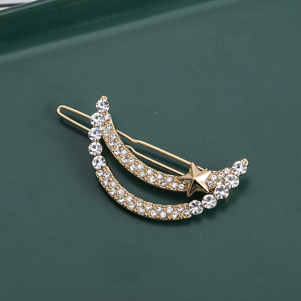 Women's Lady Moon Metal Plating Hair Clip display picture 6