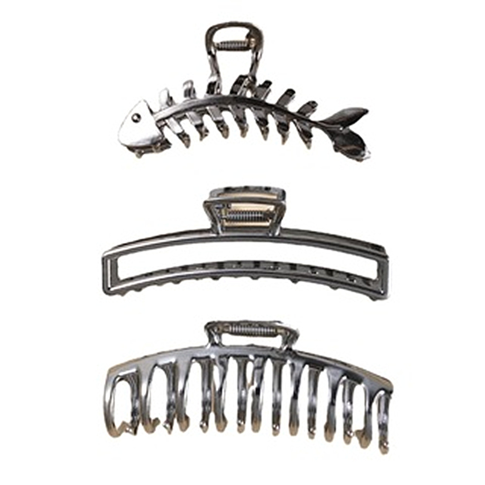Women's Simple Style Geometric Metal Plating Hair Claws display picture 1