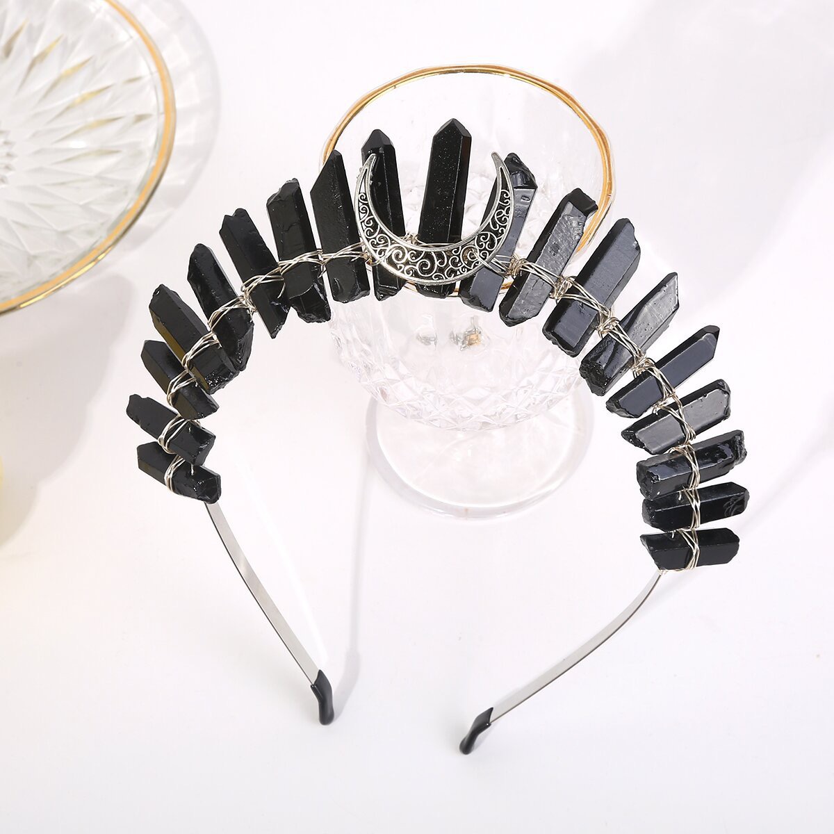 Frau Ethnischer Stil Geometrisch Legierung Handgemacht Juwel Kristall Haarband display picture 6