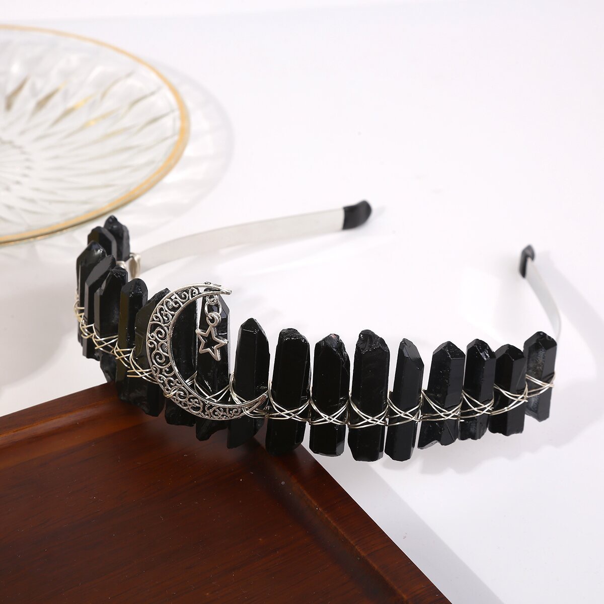 Frau Ethnischer Stil Geometrisch Legierung Handgemacht Juwel Kristall Haarband display picture 1