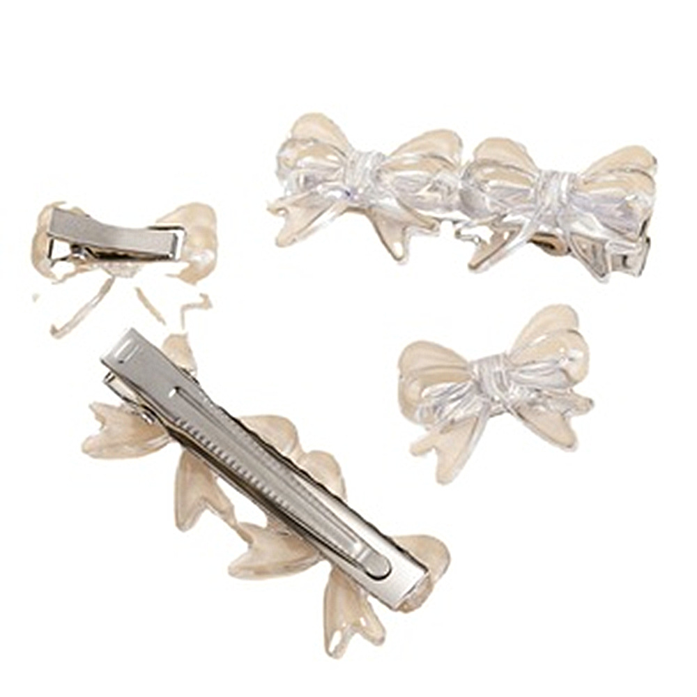 Women's Simple Style Bow Knot Alloy Plastic Hair Clip display picture 1