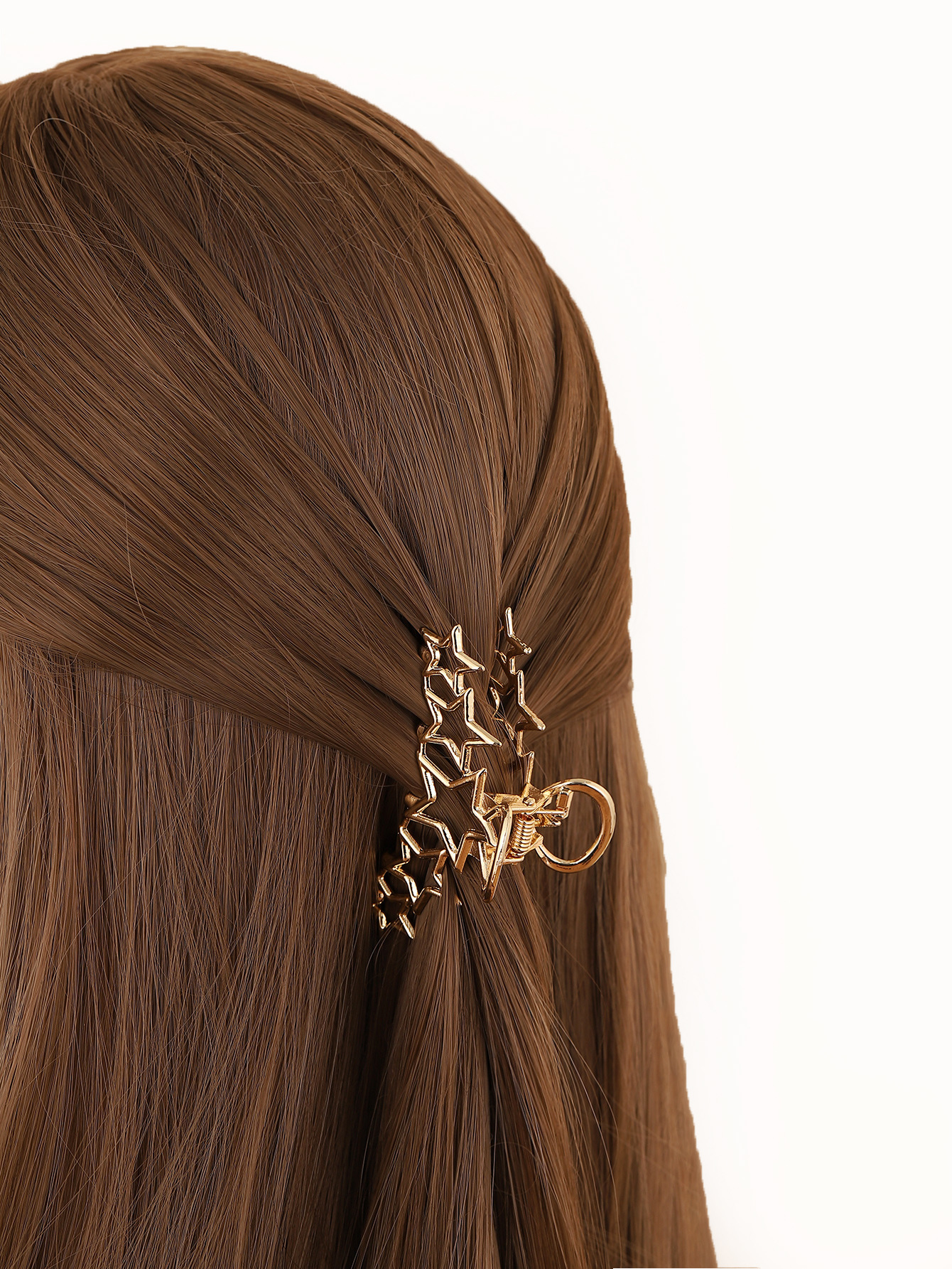 Women's Simple Style Pentagram Metal Plating Hair Claws display picture 2