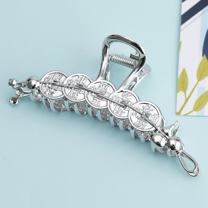 Women's Streetwear Coin Metal Plating Hair Claws display picture 6