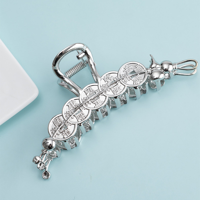 Women's Streetwear Coin Metal Plating Hair Claws display picture 7
