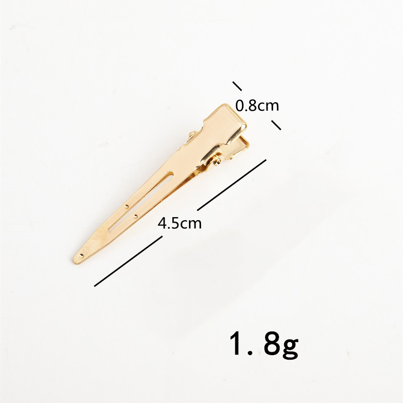 Women's Simple Style Solid Color Metal Plating Hair Clip display picture 1