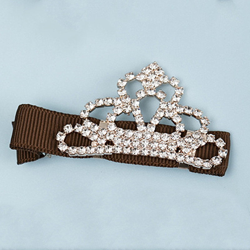 Women's Simple Style Geometric Alloy Cloth Plating Inlay Rhinestones Hair Clip display picture 8