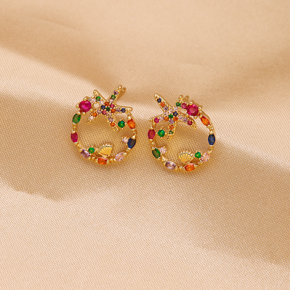 1 Pair Ig Style Luxurious Shiny Heart Shape Rose Bow Knot Plating Inlay Artificial Gemstones Copper Zircon 18k Gold Plated Ear Studs display picture 13