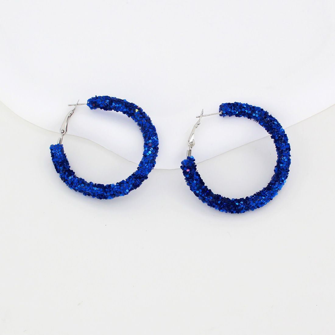 1 Pair IG Style Simple Style Circle Sequins Plastic Iron Earrings display picture 19