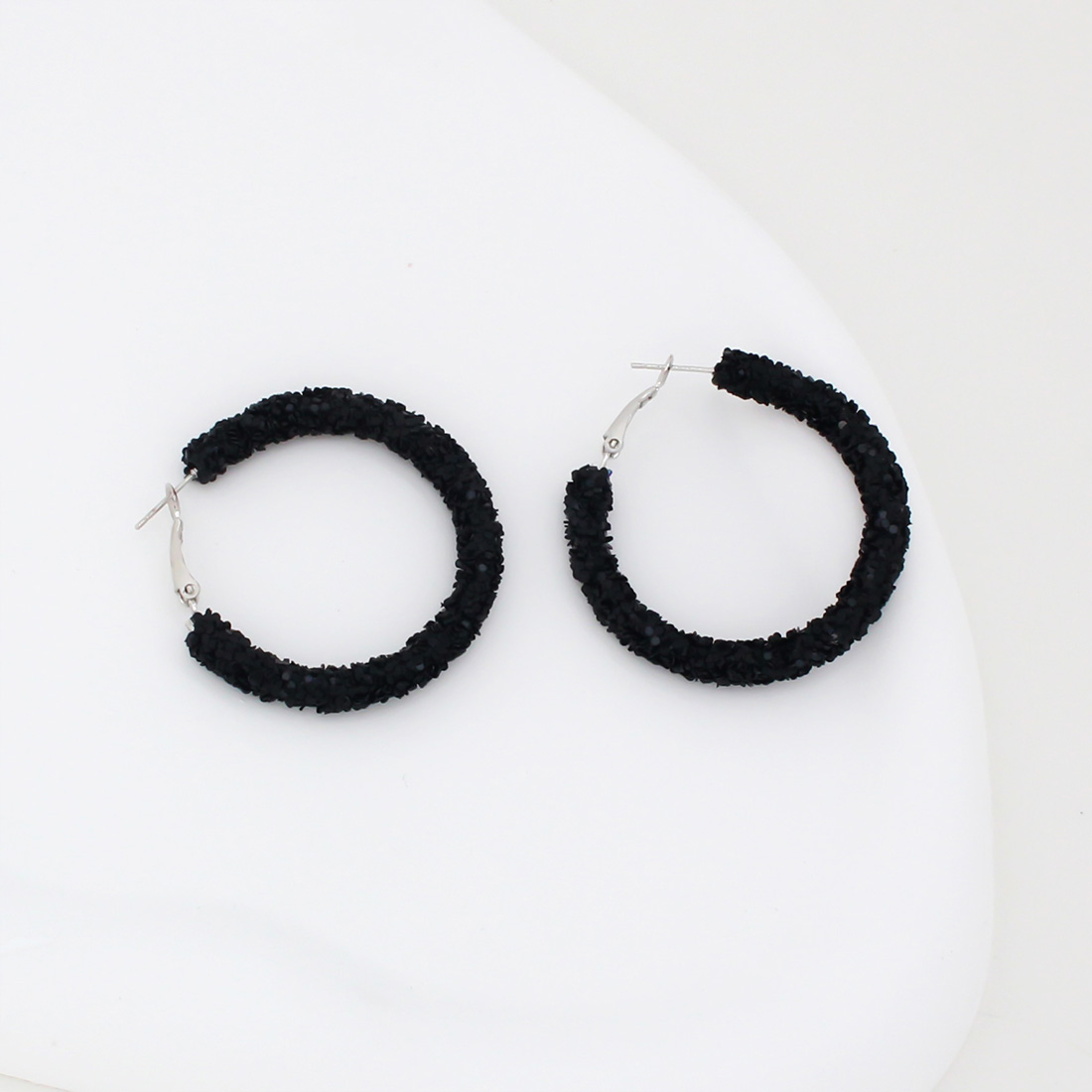 1 Pair IG Style Simple Style Circle Sequins Plastic Iron Earrings display picture 30