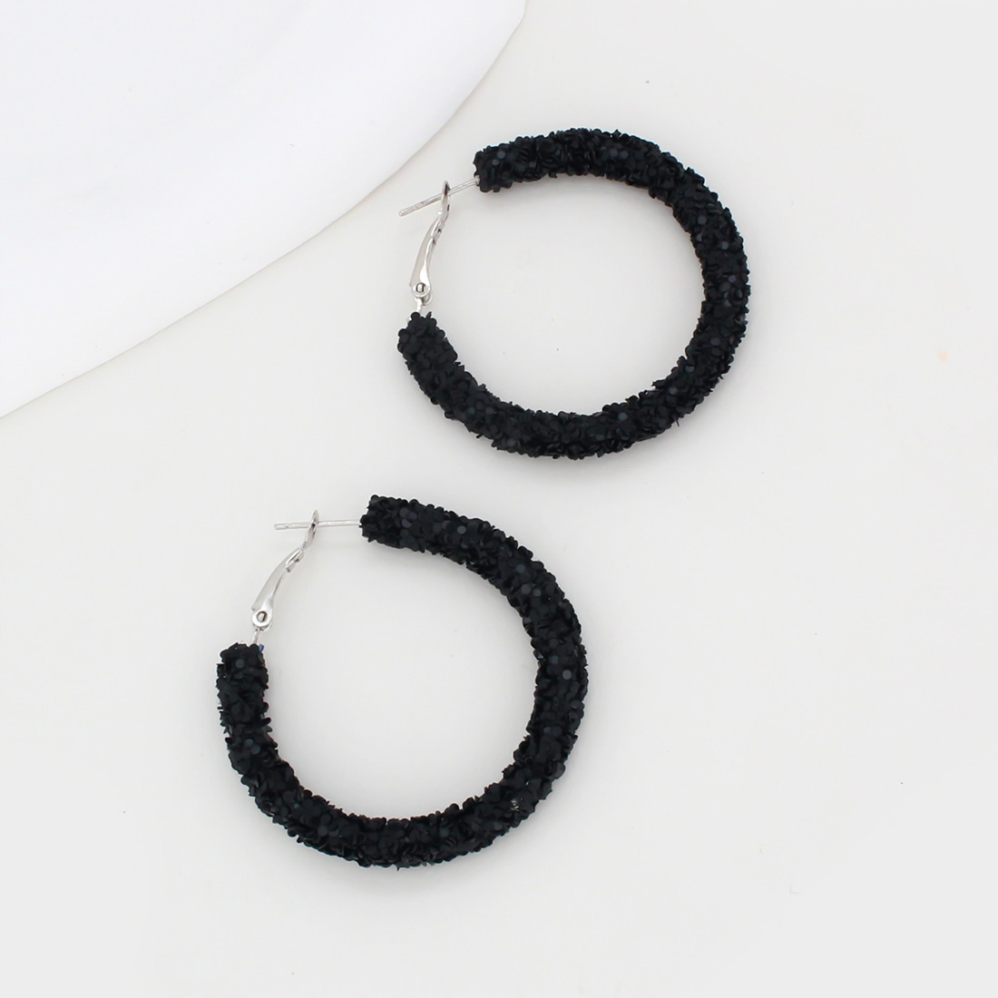1 Pair IG Style Simple Style Circle Sequins Plastic Iron Earrings display picture 33