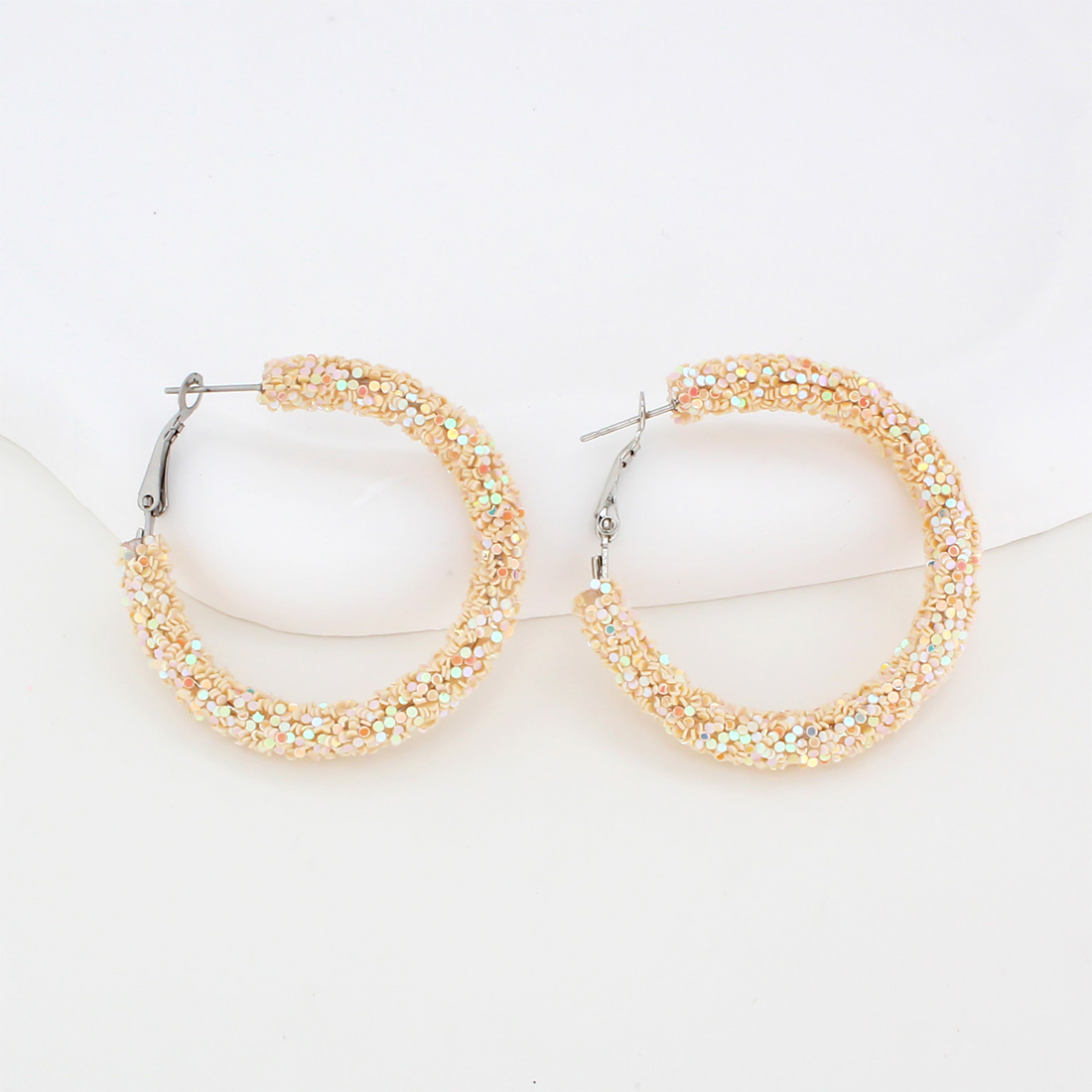 1 Pair IG Style Simple Style Circle Sequins Plastic Iron Earrings display picture 58