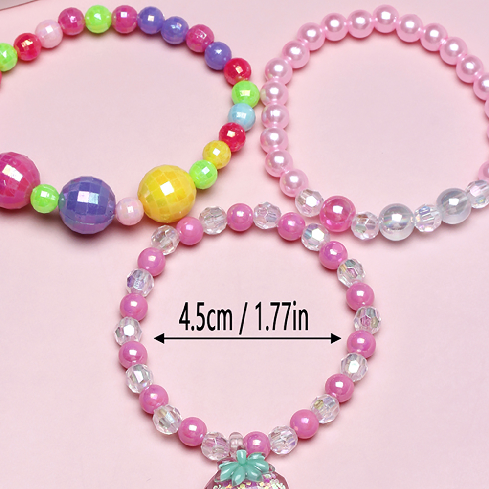 Cute Sweet Fruit Arylic Plastic Resin Beaded Girl's Bracelets display picture 4