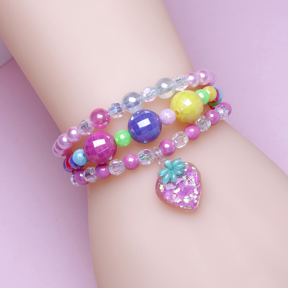 Cute Sweet Fruit Arylic Plastic Resin Beaded Girl's Bracelets display picture 3