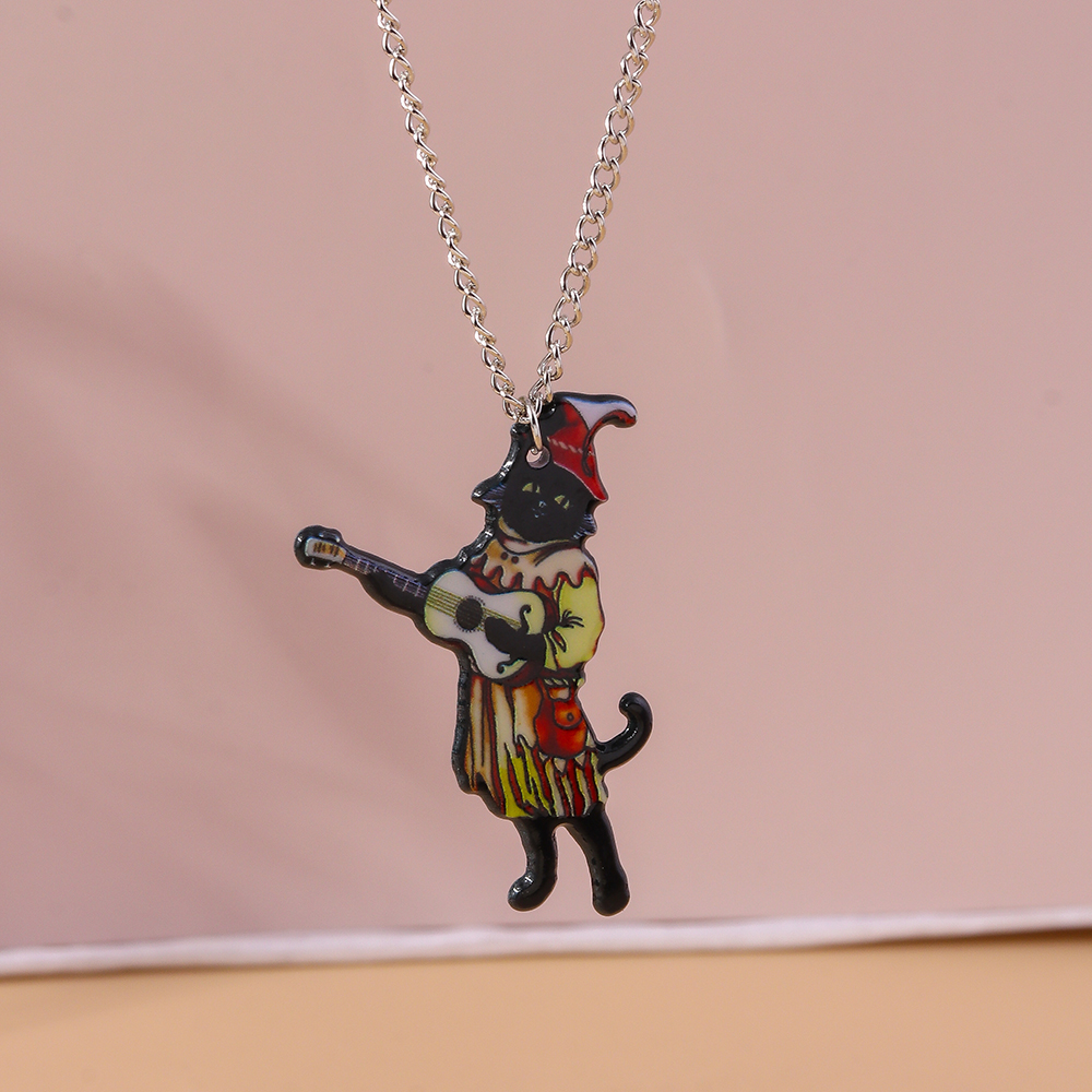Cute Cat Zinc Alloy Women's Pendant Necklace display picture 9
