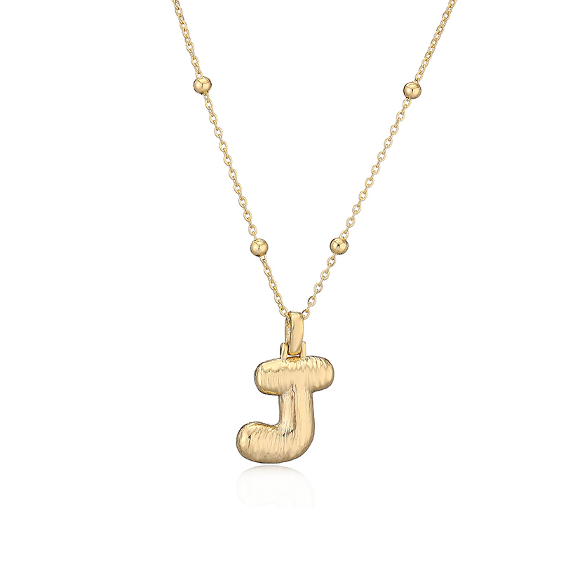 Simple Style Letter Copper Plating 18k Gold Plated Pendant Necklace display picture 23