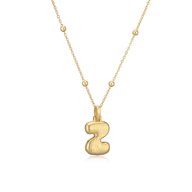 Simple Style Letter Copper Plating 18k Gold Plated Pendant Necklace display picture 56