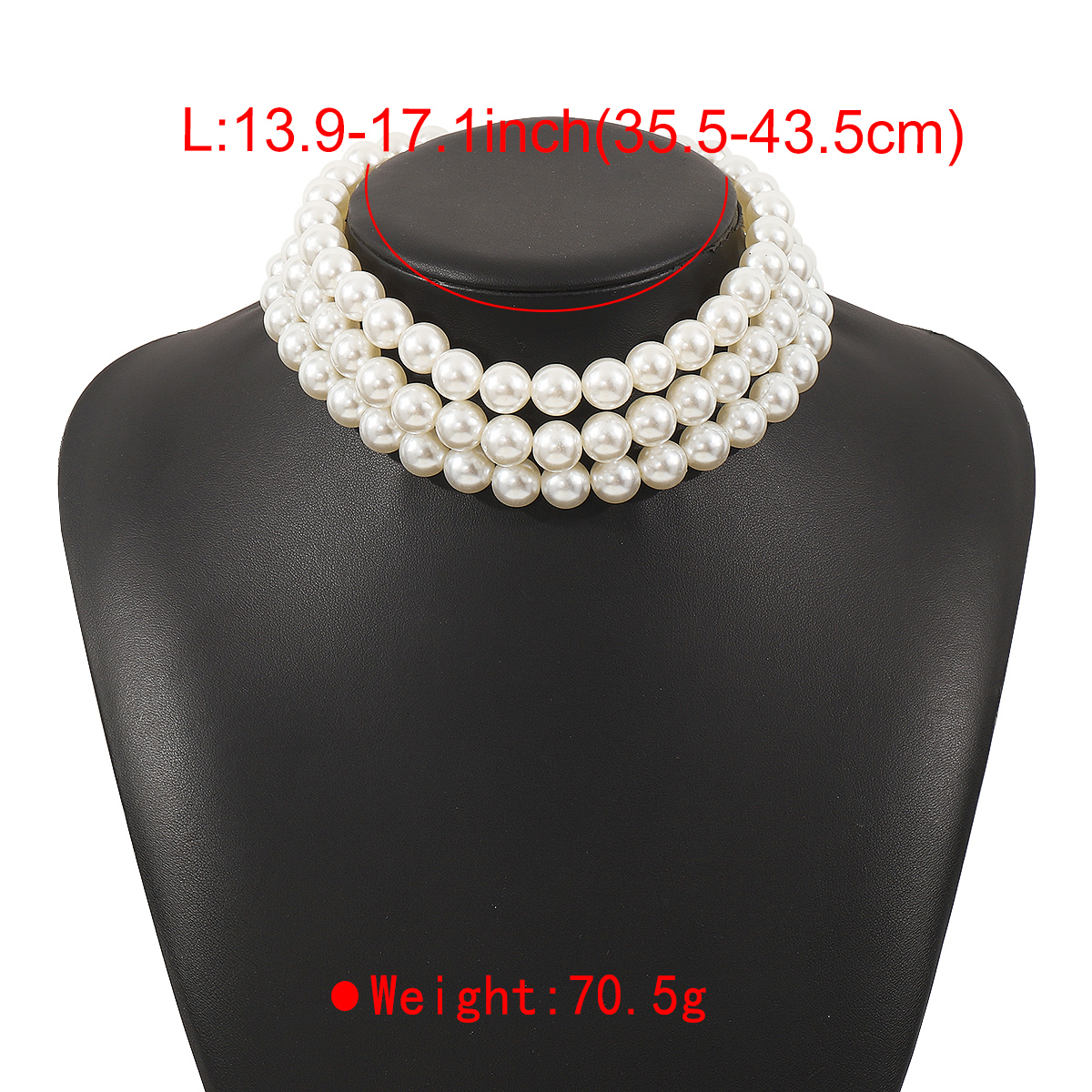 Elegant Modern Style Simple Style Round Imitation Pearl Beaded Women's Bracelets Necklace display picture 6